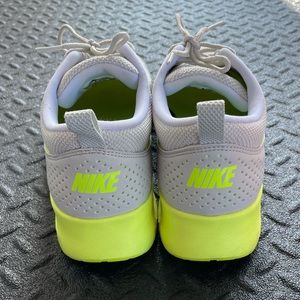 Nike Women's White and Neon Yellow Athletic Sneakers